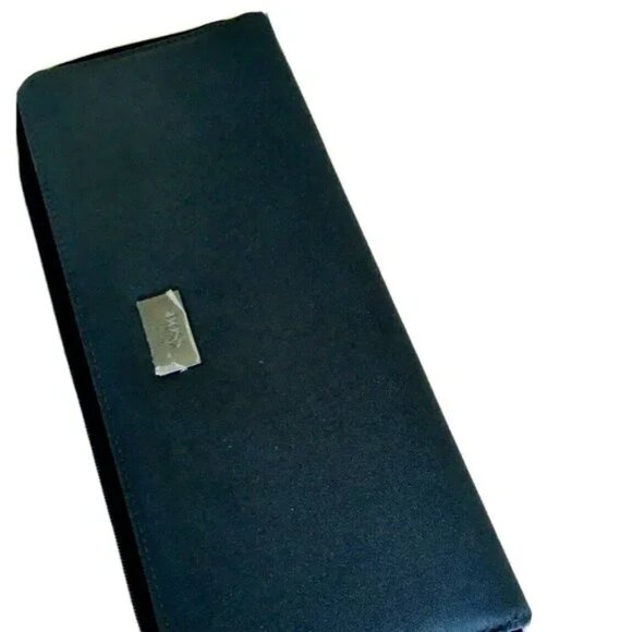 NEW! Luxe Hugo Boss Large Travel Organizer Fabric Hard Case Electronics Holder - Picture 2 of 6